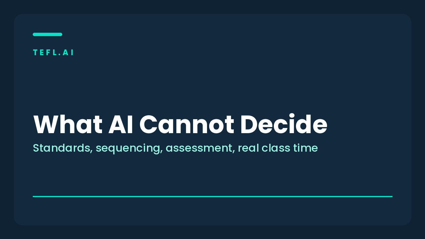 Teacher reviewing AI curriculum generator for English teachers output