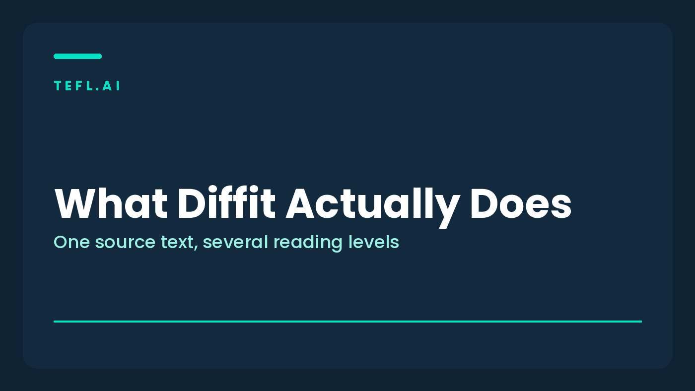 What Is Diffit? A Practical Guide for English Teachers
